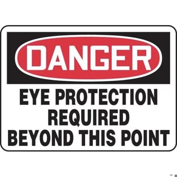 Accuform OSHA DANGER Safety Sign EYE SHMPPE042VP SHMPPE042VP - main